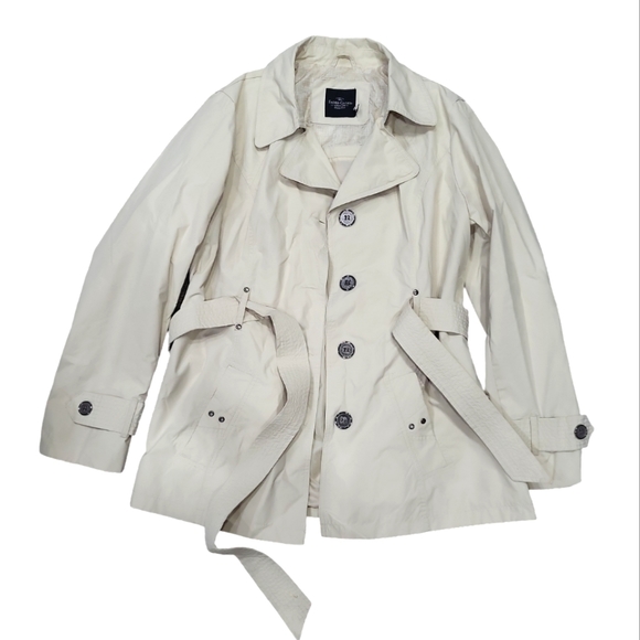 Faded Glory Jackets & Blazers - EUC Faded Glory women's tan belted trenchcoat, 12/14, L
